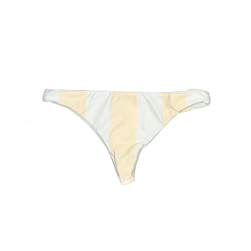 23. Lolli Swim Gold and White Striped Bikini Bottom